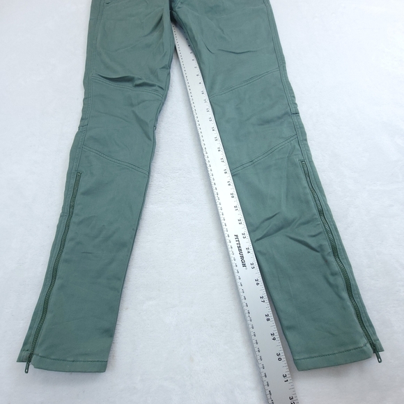 5.11 Tactical Pants Women 8 Long Green Ankle Zip Outdoor Uniform Military - Picture 6 of 10